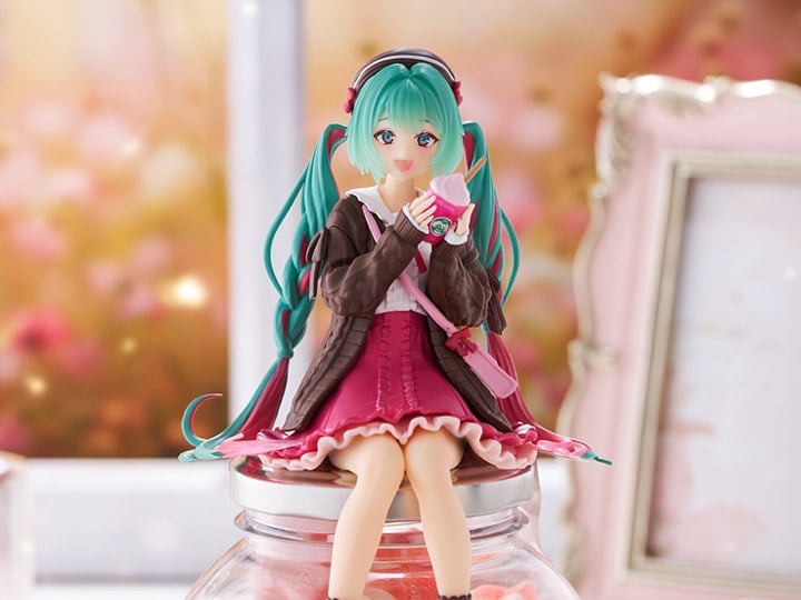 Vocaloid Hatsune Miku (Autumn Date Pink Color Ver.) Noodle Stopper Figure Gallery Image 1