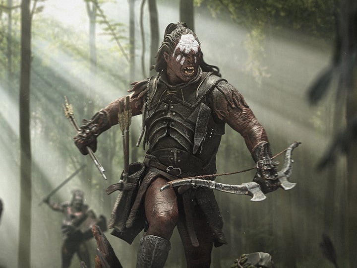 Statue Iron Studios Lurtz Uruk-Hai Leader Le Seigneur Des Anneaux Échelle 1/10 - 22,5 Cm Statue Le Seigneur Des Anneaux
