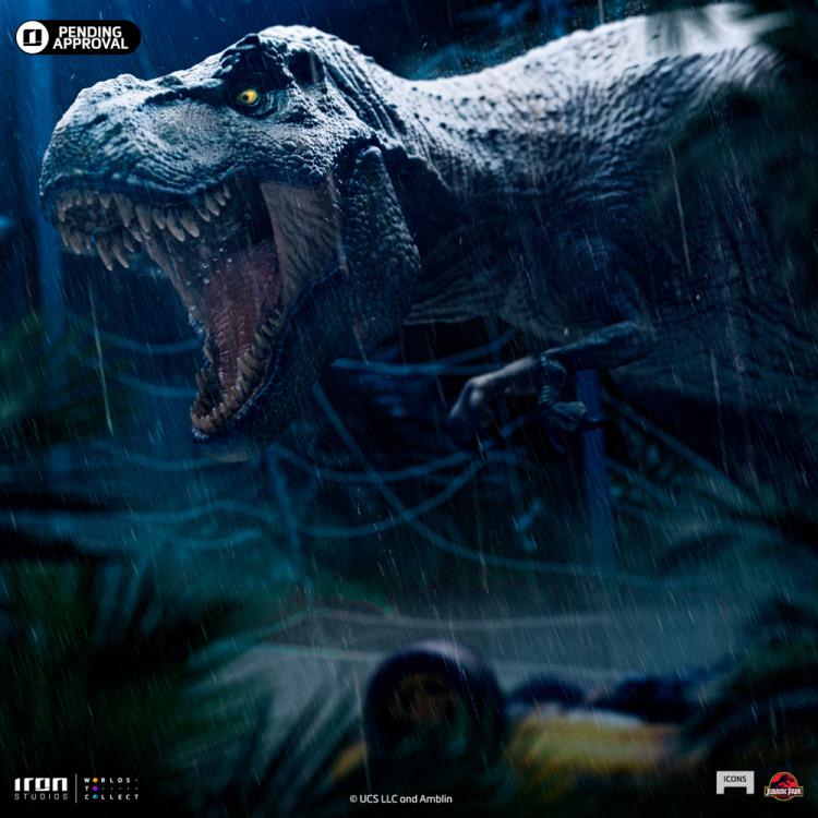 Jurassic Park Icons T-Rex Attack Statue Gallery Image 3