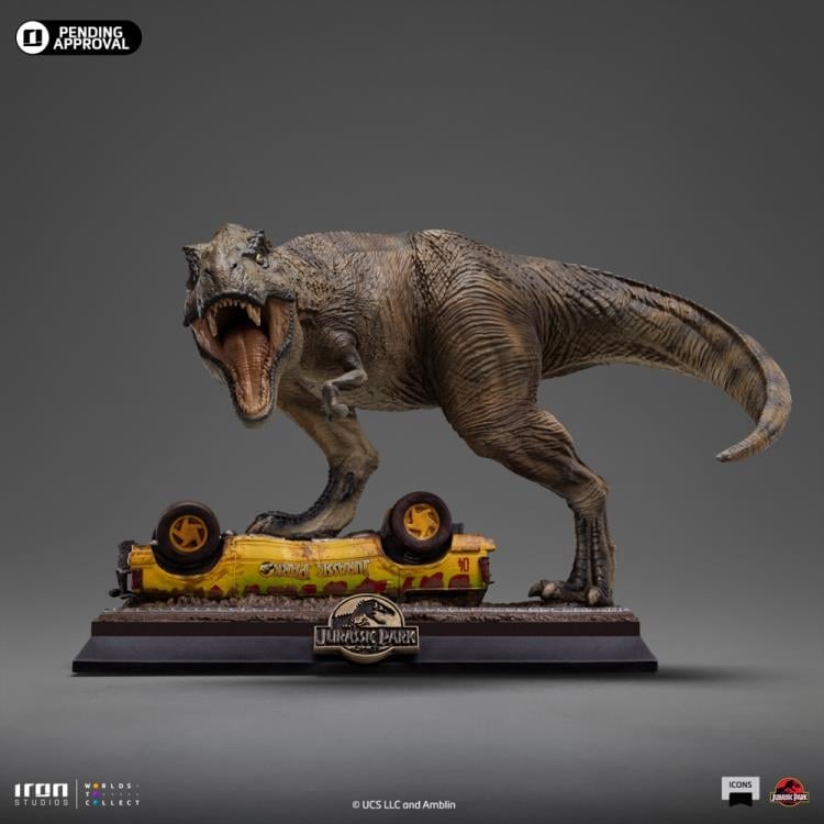 Jurassic Park Icons T-Rex Attack Statue Gallery Image 7