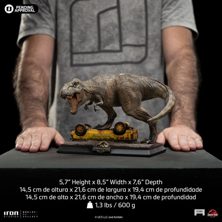 Jurassic Park Icons T-Rex Attack Statue Gallery Image 11