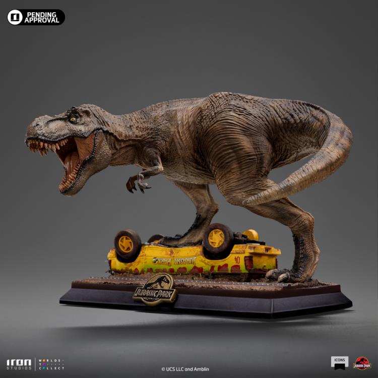 Jurassic Park Icons T-Rex Attack Statue Gallery Image 9