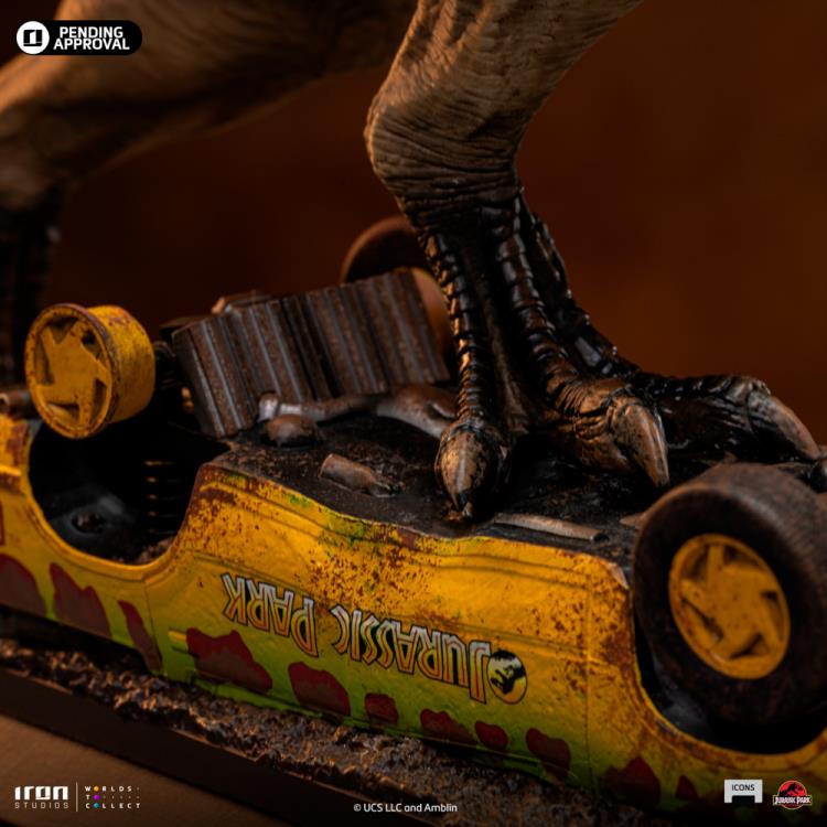 Jurassic Park Icons T-Rex Attack Statue Gallery Image 5