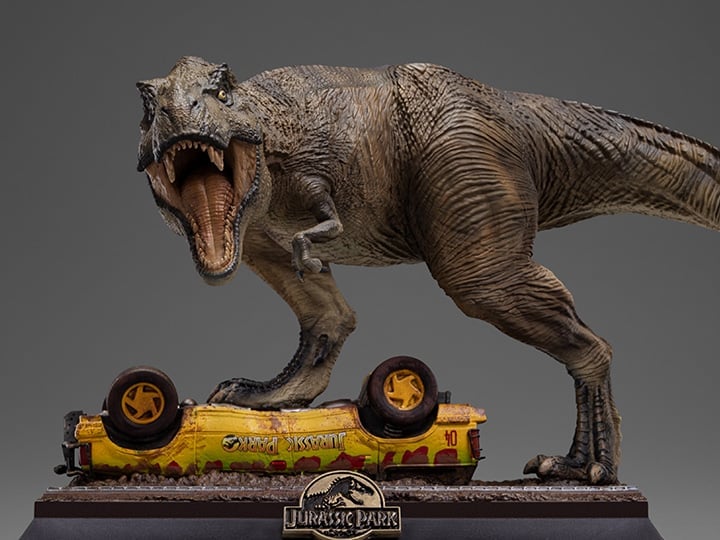 Jurassic Park Icons T-Rex Attack Statue Gallery Image 1
