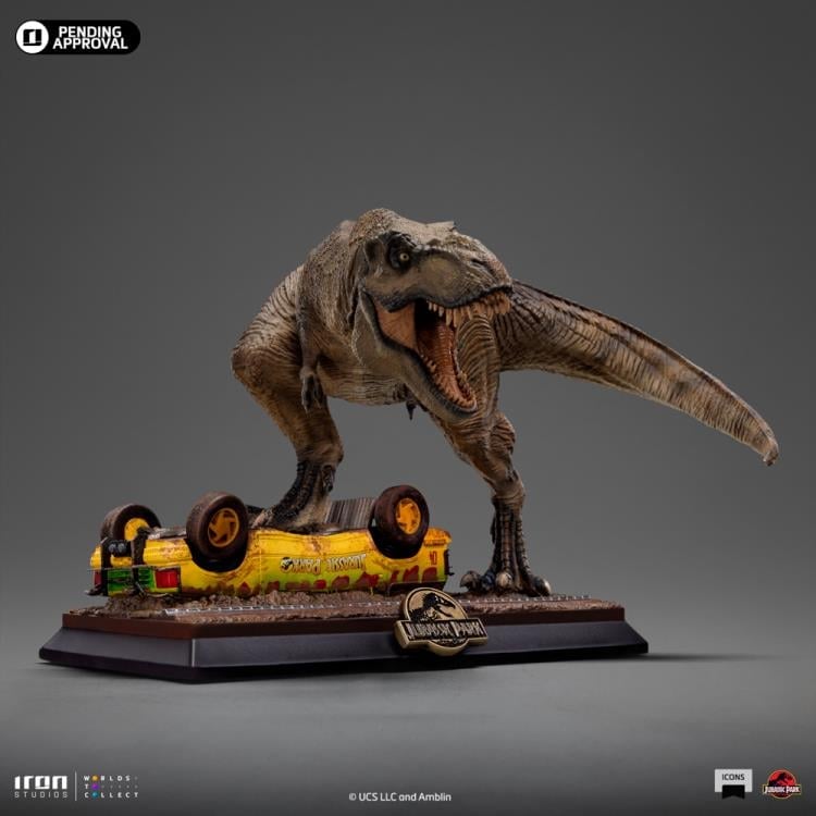 Jurassic Park Icons T-Rex Attack Statue Gallery Image 8