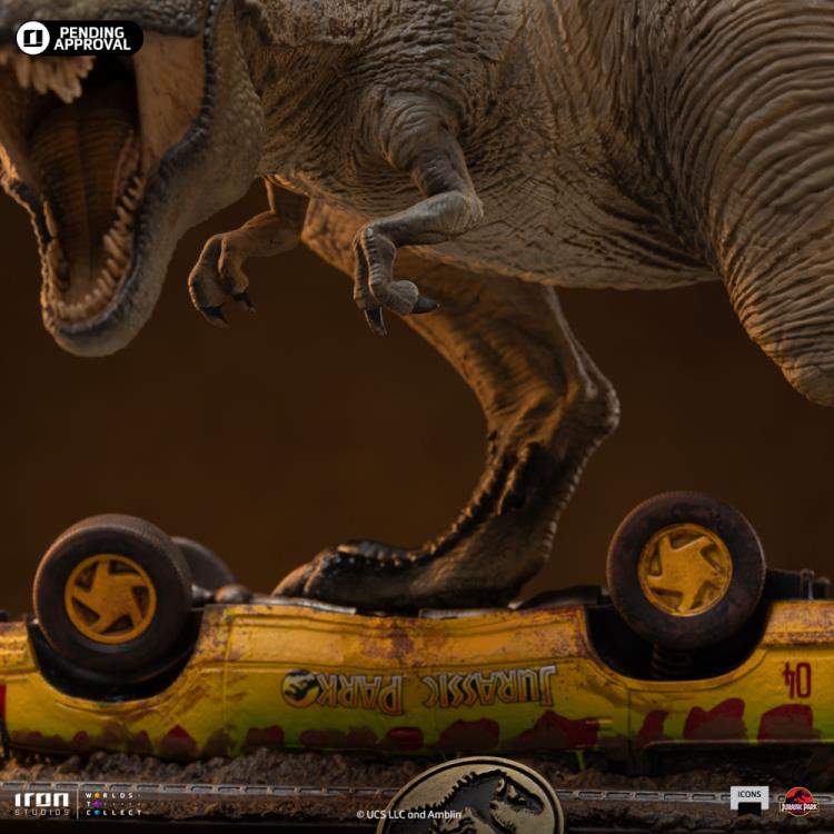 Jurassic Park Icons T-Rex Attack Statue Gallery Image 4