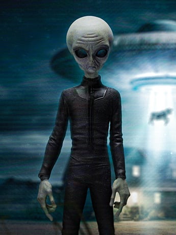 I Want to Believe Alien (Grey) 1/10 Art Scale Limited Edition Statue Gallery Image 2