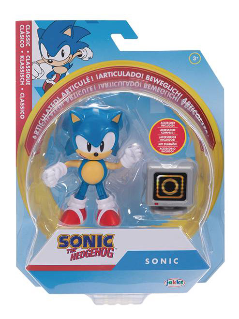 Sonic The Hedgehog Sonic with Ring Item Box 4-Inch Scale Figure Gallery Image 4