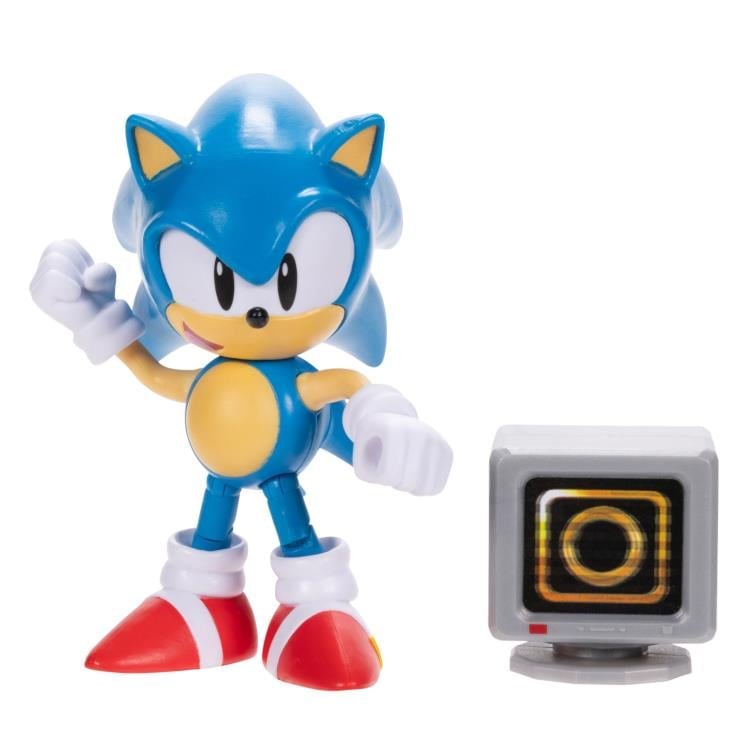 Sonic The Hedgehog Sonic with Ring Item Box 4-Inch Scale Figure Gallery Image 3