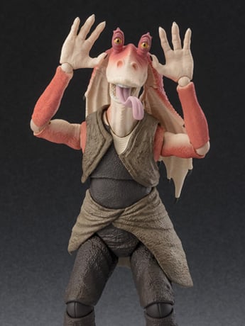 Star Wars: The Phantom Menace S.H.Figuarts Jar Jar Binks Exclusive Action Figure Gallery Image 2