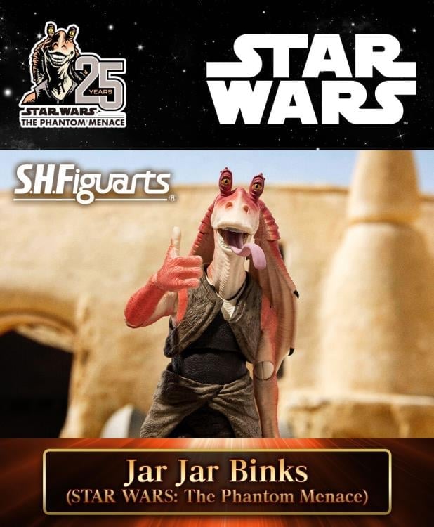 Star Wars: The Phantom Menace S.H.Figuarts Jar Jar Binks Exclusive Action Figure Gallery Image 12