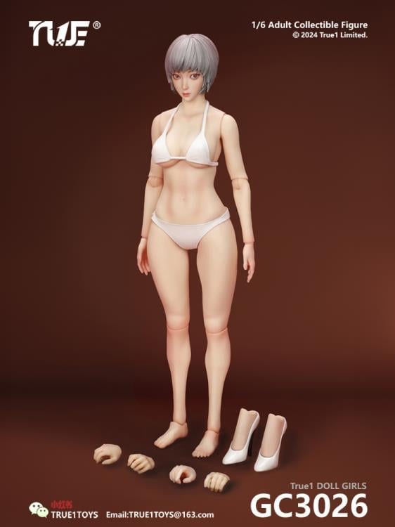 True1 Female (Grey Hair with White Skin) 1/6 Scale Articulated Figure Body Gallery Image 4