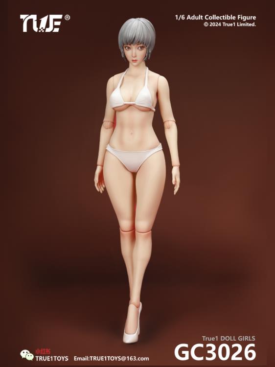 True1 Female (Grey Hair with White Skin) 1/6 Scale Articulated Figure Body Gallery Image 3