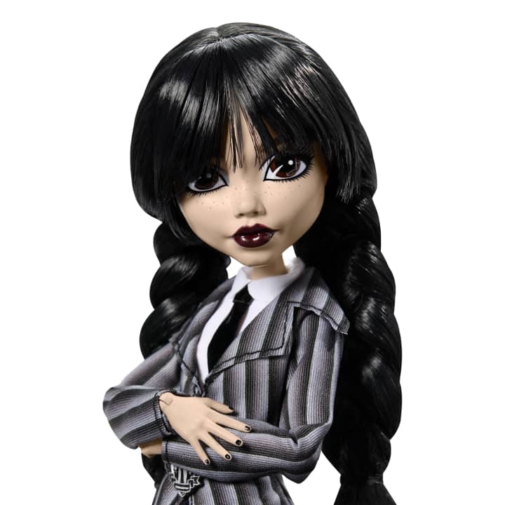 Monster High x Wednesday Wednesday (Nevermore Academy Uniform with Thing) Collectible Doll Gallery Image 4
