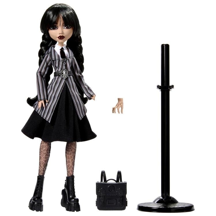 Monster High x Wednesday Wednesday (Nevermore Academy Uniform with Thing) Collectible Doll Gallery Image 7