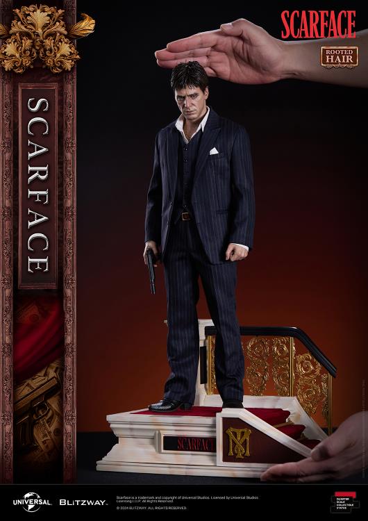 Scarface Tony Montana (Rooted Hair Ver.) 1/4 Superb Scale Statue Gallery Image 10