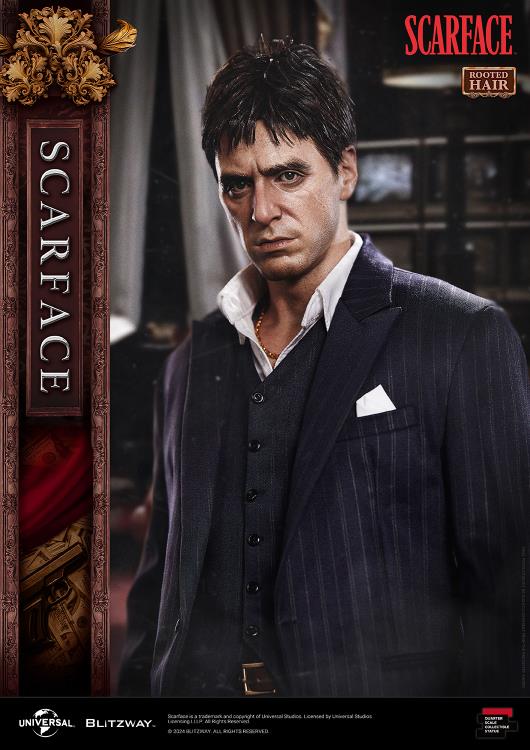 Scarface Tony Montana (Rooted Hair Ver.) 1/4 Superb Scale Statue Gallery Image 12