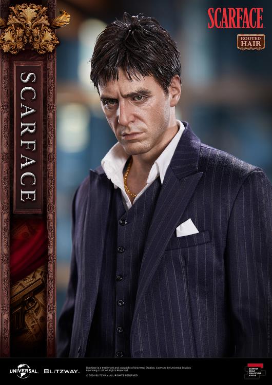 Scarface Tony Montana (Rooted Hair Ver.) 1/4 Superb Scale Statue Gallery Image 32