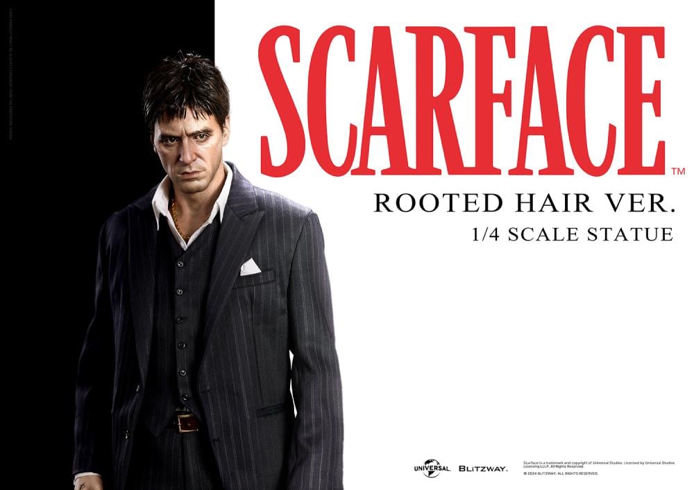 Scarface Tony Montana (Rooted Hair Ver.) 1/4 Superb Scale Statue Gallery Image 4