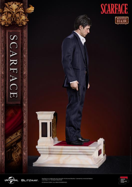 Scarface Tony Montana (Rooted Hair Ver.) 1/4 Superb Scale Statue Gallery Image 8