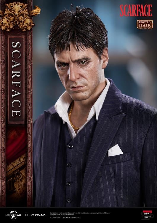 Scarface Tony Montana (Rooted Hair Ver.) 1/4 Superb Scale Statue Gallery Image 26