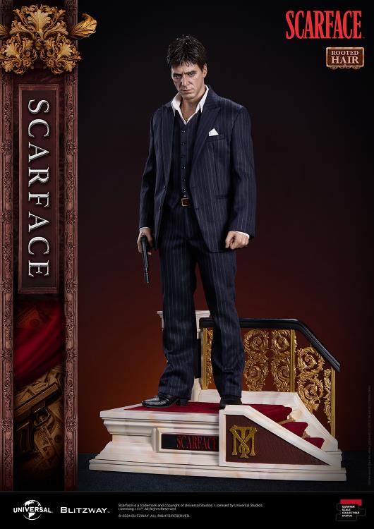 Scarface Tony Montana (Rooted Hair Ver.) 1/4 Superb Scale Statue Gallery Image 5