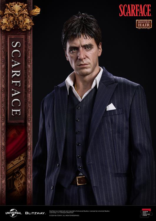 Scarface Tony Montana (Rooted Hair Ver.) 1/4 Superb Scale Statue Gallery Image 16