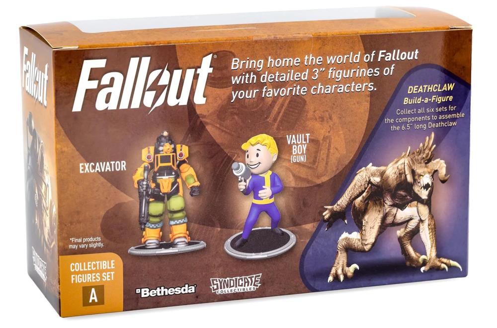 Fallout Excavator & Vault Boy (Gun) Mini Figure Set (Deathclaw BAF) Gallery Image 12
