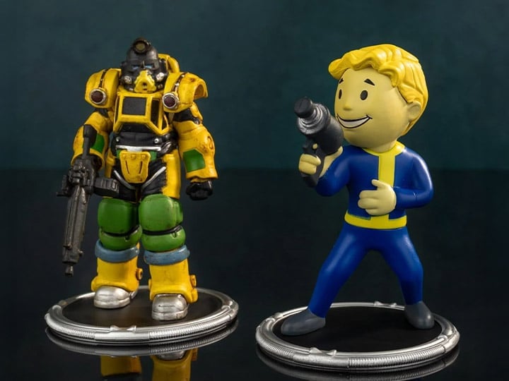 Fallout Excavator & Vault Boy (Gun) Mini Figure Set (Deathclaw BAF) Gallery Image 1