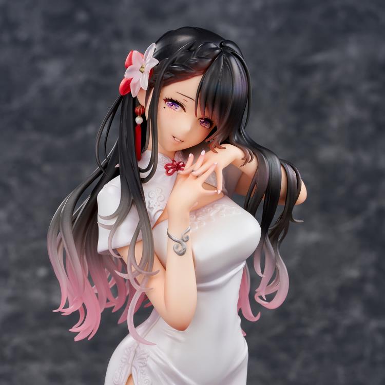 Mai Okuma Illustration Iyashikei White Chinese Dress Onee-san Figure Gallery Image 15