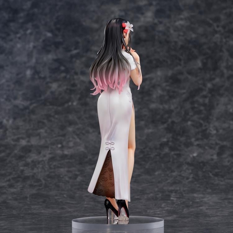 Mai Okuma Illustration Iyashikei White Chinese Dress Onee-san Figure Gallery Image 11
