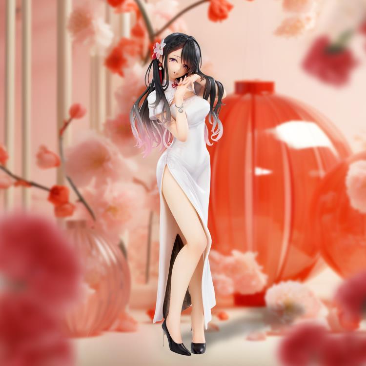 Mai Okuma Illustration Iyashikei White Chinese Dress Onee-san Figure Gallery Image 3