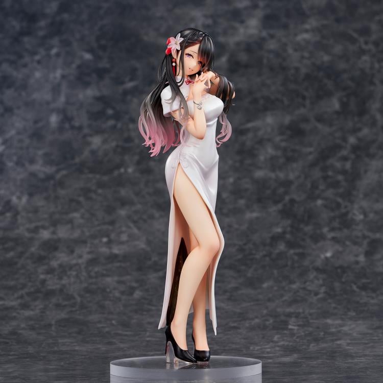 Mai Okuma Illustration Iyashikei White Chinese Dress Onee-san Figure Gallery Image 13