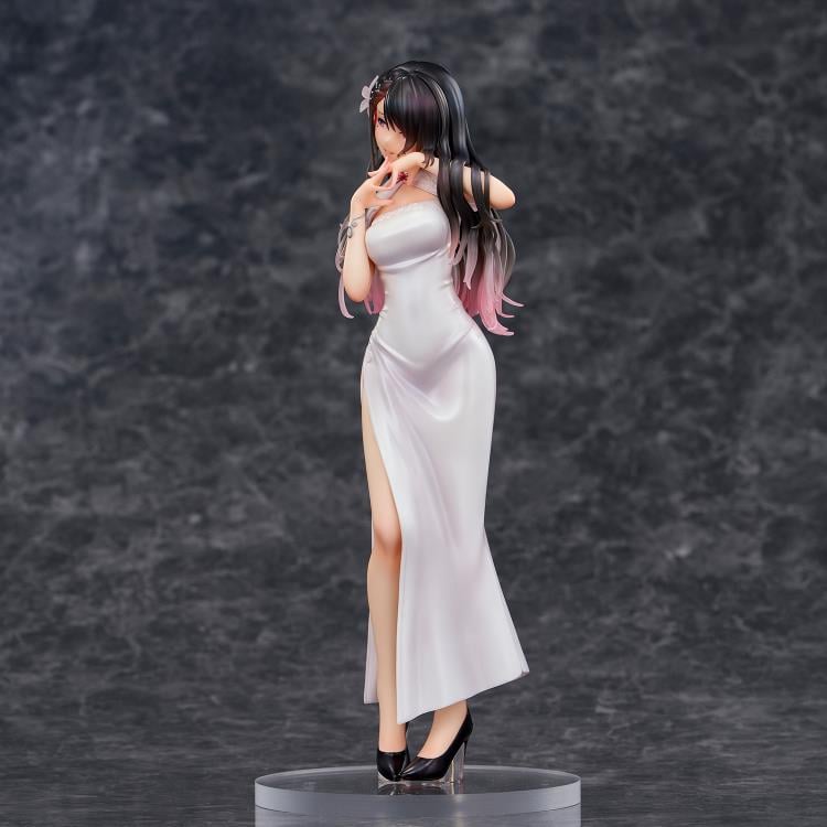 Mai Okuma Illustration Iyashikei White Chinese Dress Onee-san Figure Gallery Image 7