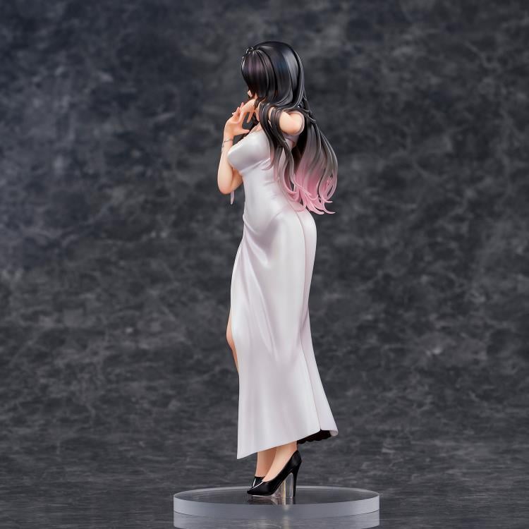 Mai Okuma Illustration Iyashikei White Chinese Dress Onee-san Figure Gallery Image 8