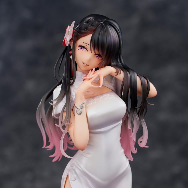 Mai Okuma Illustration Iyashikei White Chinese Dress Onee-san Figure Gallery Image 16
