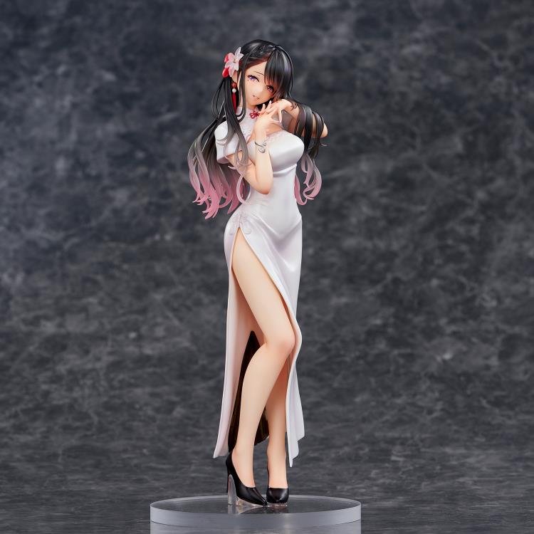 Mai Okuma Illustration Iyashikei White Chinese Dress Onee-san Figure Gallery Image 6