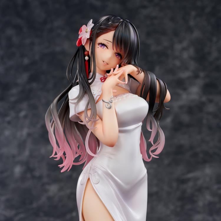 Mai Okuma Illustration Iyashikei White Chinese Dress Onee-san Figure Gallery Image 14
