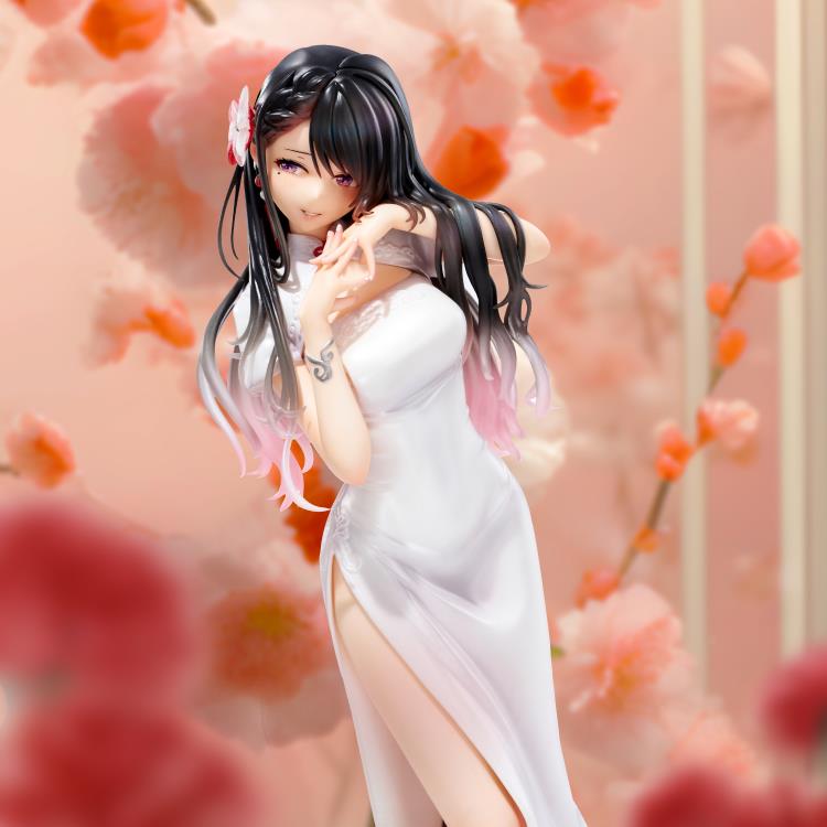 Mai Okuma Illustration Iyashikei White Chinese Dress Onee-san Figure Gallery Image 4