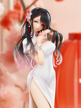 Mai Okuma Illustration Iyashikei White Chinese Dress Onee-san Figure Gallery Image 2