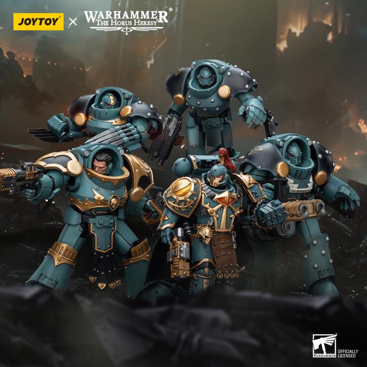 Warhammer: The Horus Heresy Sons of Horus Tartaros Terminator Squad Sergeant with Volkite Charger and Power Sword 1/18 Scale Action Figure Gallery Image 4