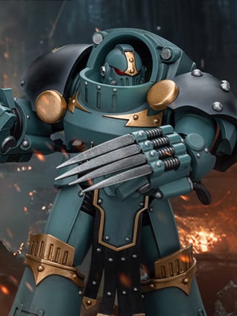 Warhammer: The Horus Heresy Sons of Horus Tartaros Terminator Squad Terminator with Lightning Claws 1/18 Scale Action Figure Gallery Image 2