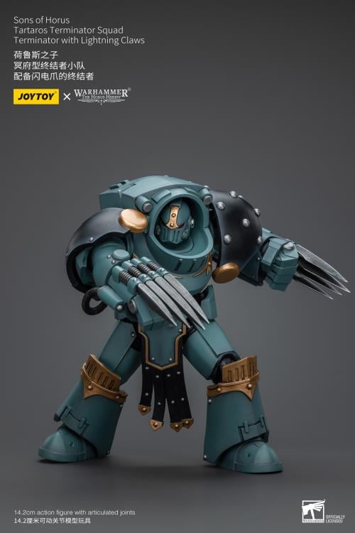 Warhammer: The Horus Heresy Sons of Horus Tartaros Terminator Squad Terminator with Lightning Claws 1/18 Scale Action Figure Gallery Image 11