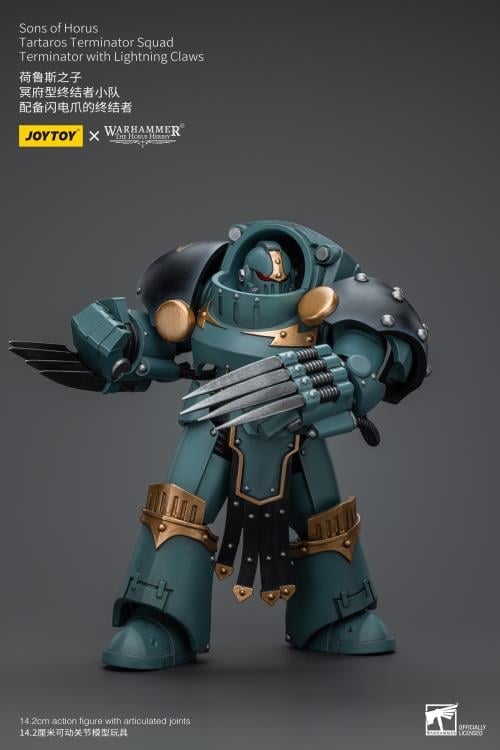 Warhammer: The Horus Heresy Sons of Horus Tartaros Terminator Squad Terminator with Lightning Claws 1/18 Scale Action Figure Gallery Image 7