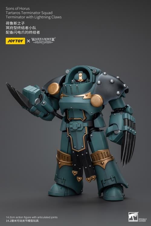 Warhammer: The Horus Heresy Sons of Horus Tartaros Terminator Squad Terminator with Lightning Claws 1/18 Scale Action Figure Gallery Image 5