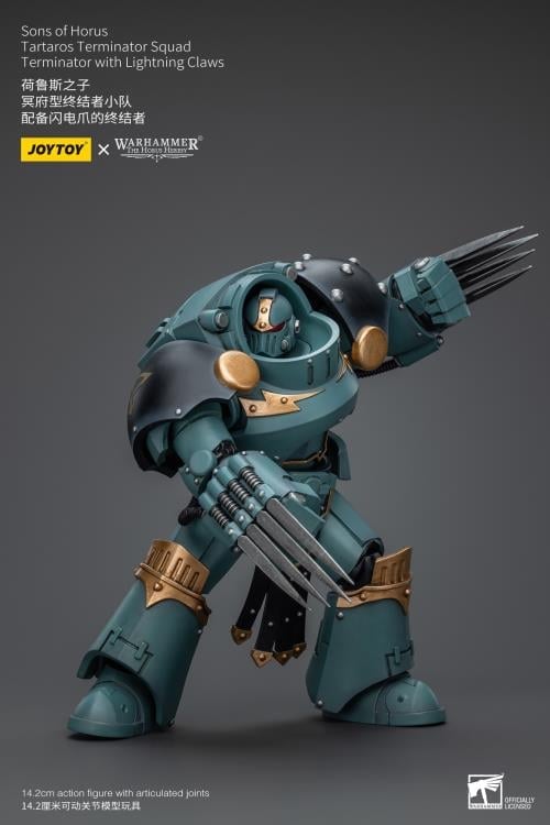 Warhammer: The Horus Heresy Sons of Horus Tartaros Terminator Squad Terminator with Lightning Claws 1/18 Scale Action Figure Gallery Image 10