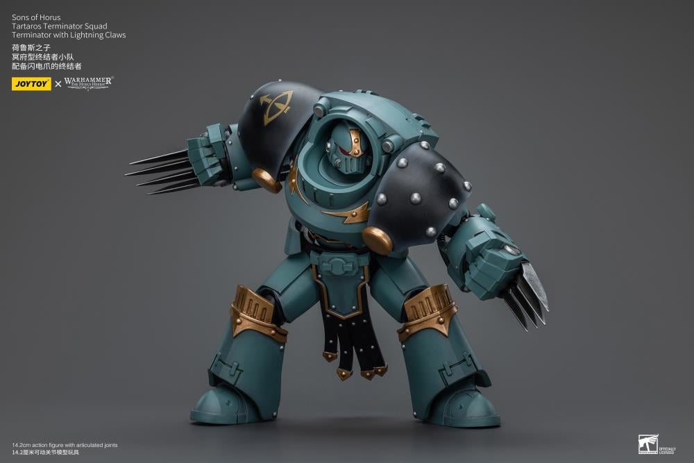 Warhammer: The Horus Heresy Sons of Horus Tartaros Terminator Squad Terminator with Lightning Claws 1/18 Scale Action Figure Gallery Image 9