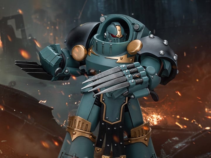 Warhammer: The Horus Heresy Sons of Horus Tartaros Terminator Squad Terminator with Lightning Claws 1/18 Scale Action Figure Gallery Image 1