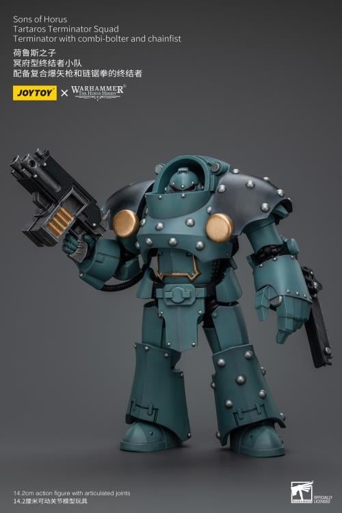 Warhammer: The Horus Heresy Sons of Horus Tartaros Terminator Squad Terminator with Combi-bolter and Chainfist 1/18 Scale Action Figure Gallery Image 5