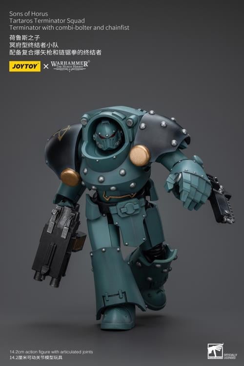 Warhammer: The Horus Heresy Sons of Horus Tartaros Terminator Squad Terminator with Combi-bolter and Chainfist 1/18 Scale Action Figure Gallery Image 10